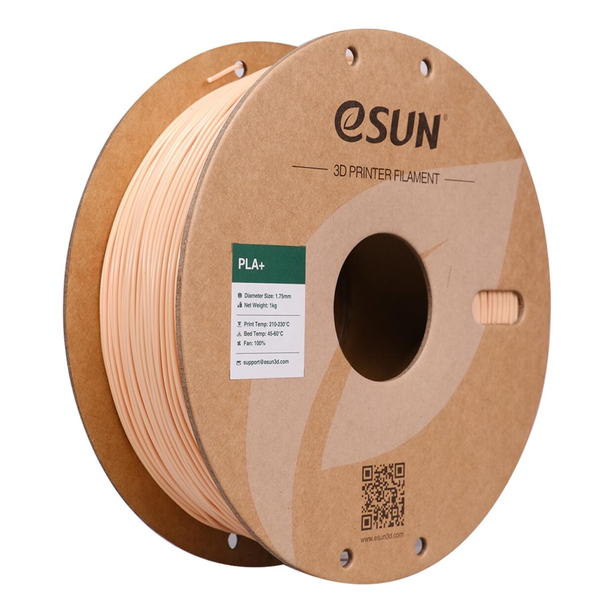 eSUN PLA+ Filament 1.75mm, Enhanced Toughness, Dimensional Accuracy +/- 0.03mm, 1KG Spool (2.2 LBS) 3D Printing Filament for 3D Printers, Polylactic Acid, Black