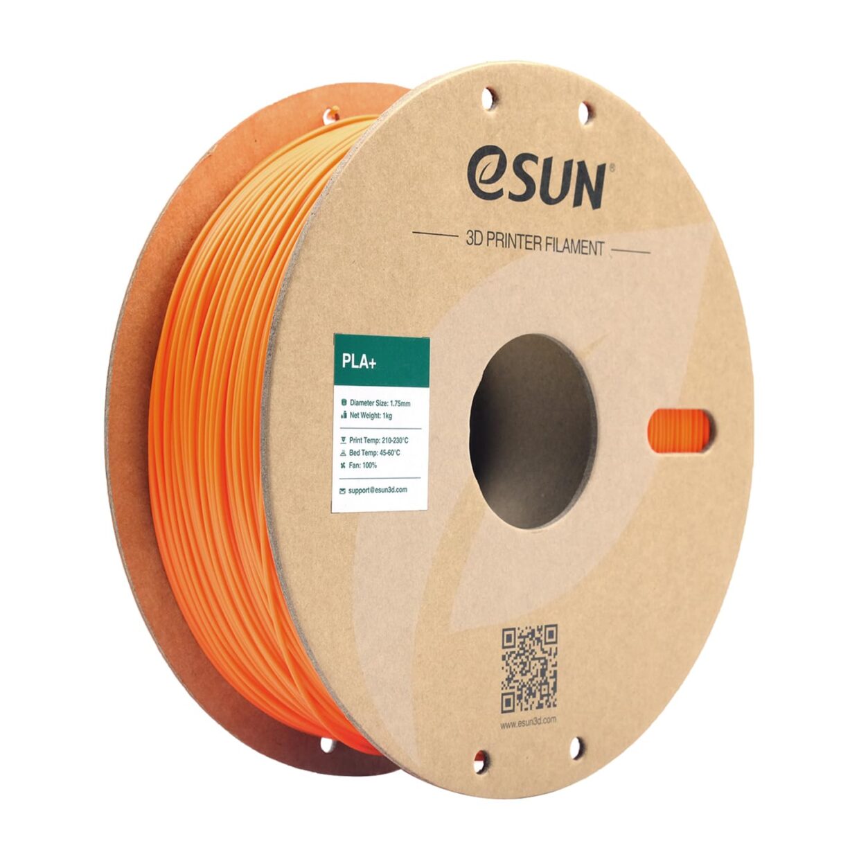 eSUN PLA+ Filament 1.75mm, Enhanced Toughness, Dimensional Accuracy +/- 0.03mm, 1KG Spool (2.2 LBS) 3D Printing Filament for 3D Printers, Polylactic Acid, Black