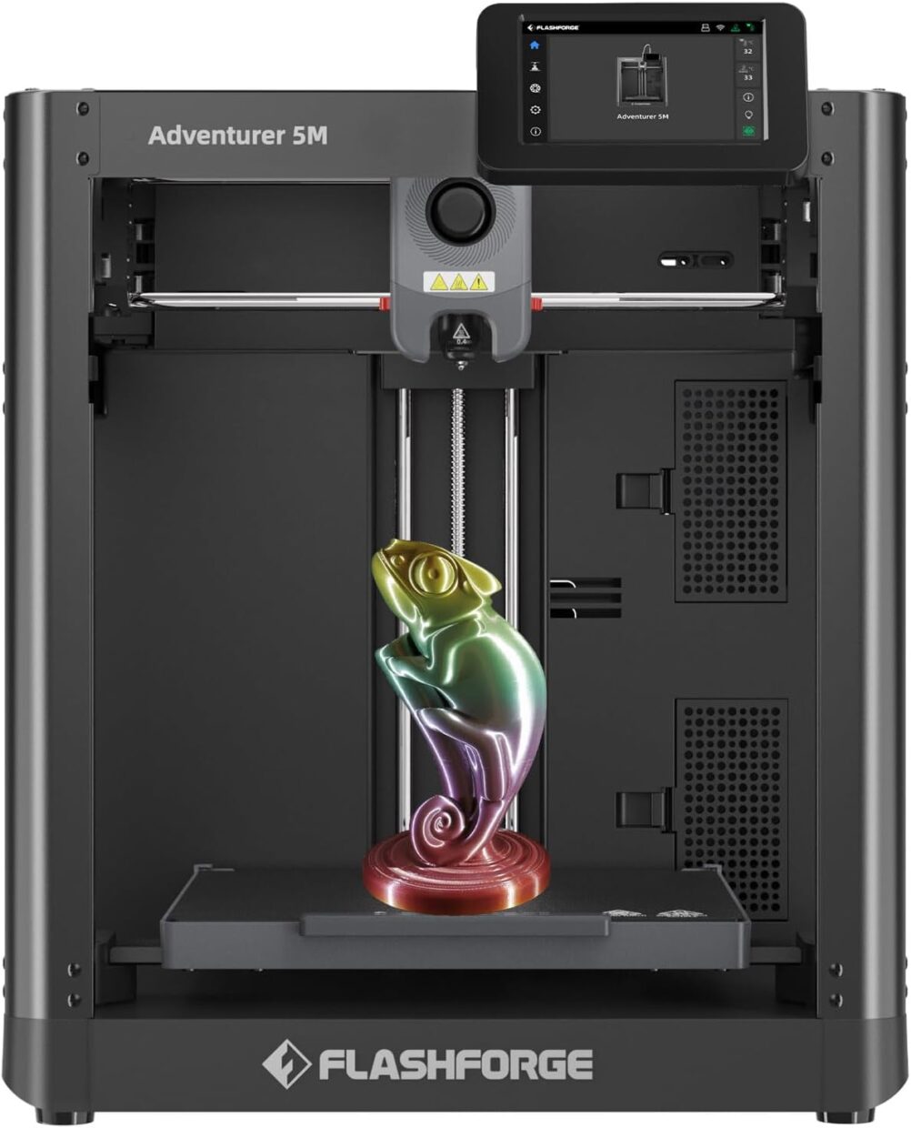 Flashforge Adventurer 5M 3D Printer, 600mm/s Max High-Speed FDM 3D Printers with Auto Leveling, Direct Drive Extruder, Quick Detachable Nozzle, Effective Cooling, Large Printing Size 8.66x8.66x8.66in